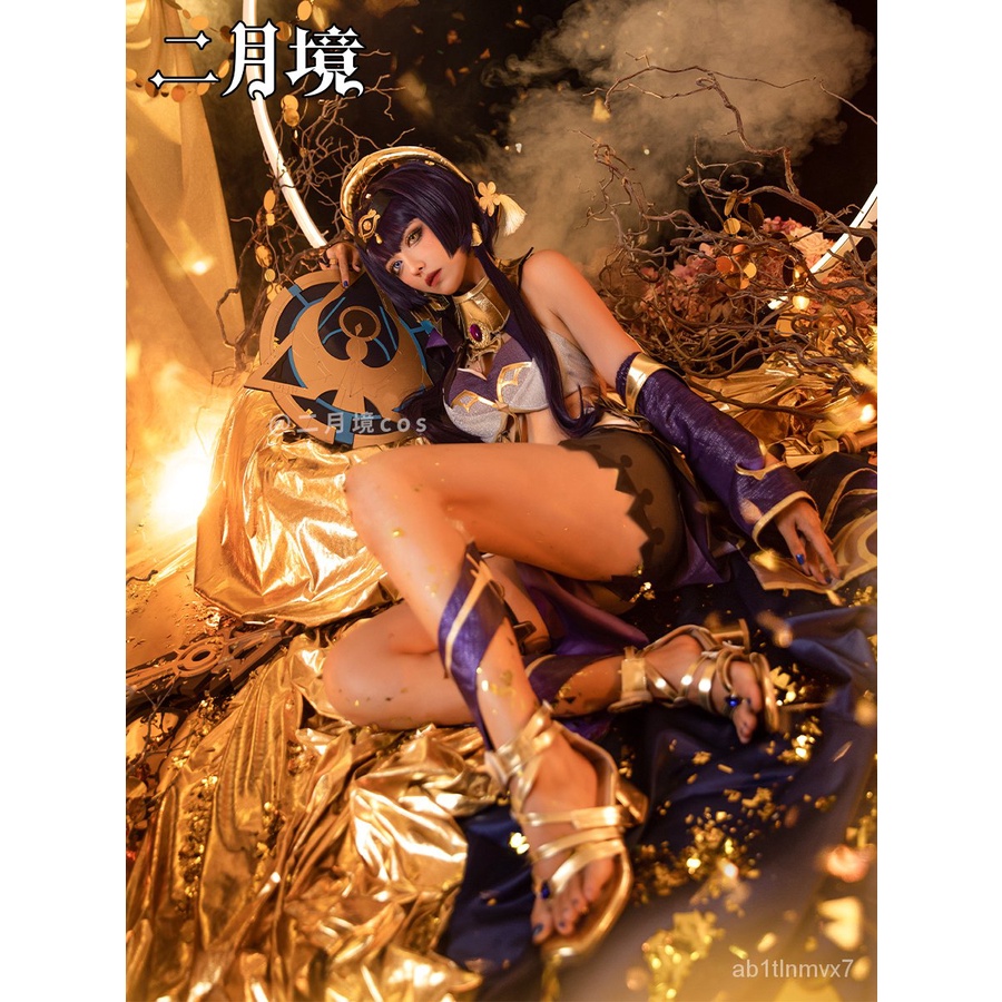 Genshin Impact Cosplay Candace Costume Sumeru Uniform Candace Wig Candace Shoes