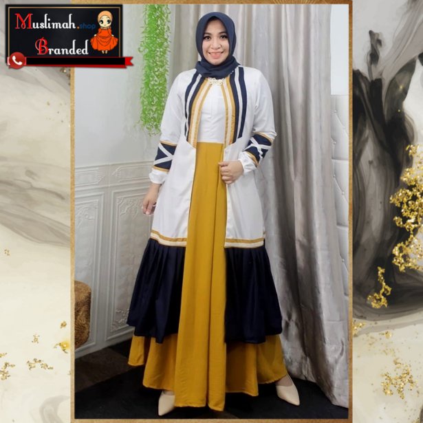DEURA Gamis Set Deura D271 / Deura Original Terbaru / Gamis Wanita / Gamis Remaja MUSLIMAH BRANDED