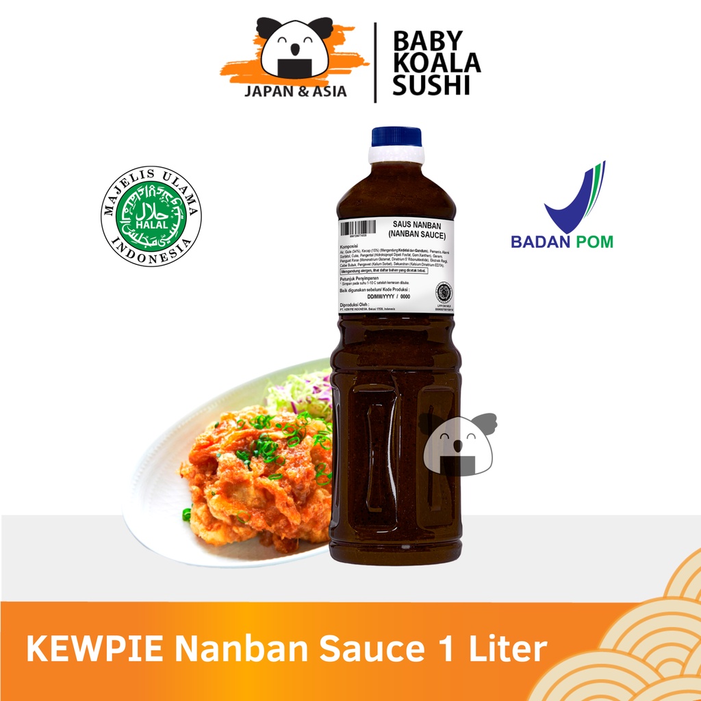 Kewpie Sauce Nanban Saus Ayam Goreng 1 Liter Halal │ Saus Karage Krispi Ala Jepang │ Bukan Korea