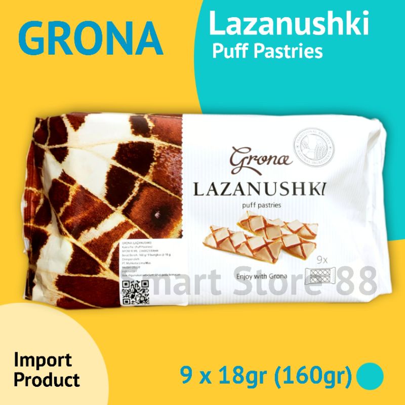 GRONA LAZANUSHKI PUFF PASTRIES 160GR PASTRY GRONA