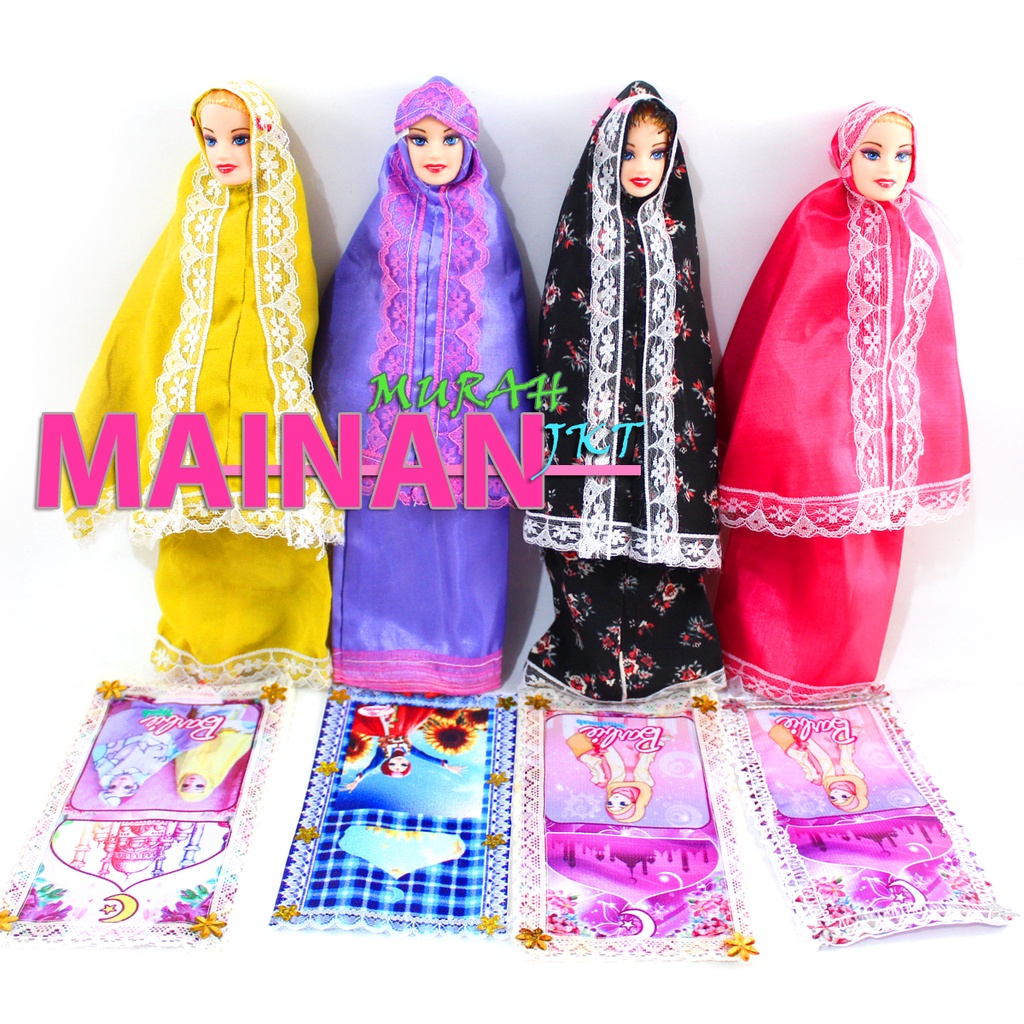 MAINANKEI MAINAN ANAK MURAH BONEKA BARBIE MUSLIMAH SS1356 BONEKA SHOLAT MUSLIMAH BONEKA BARBIE ANAK