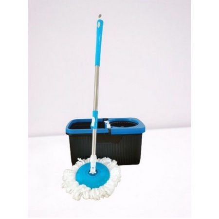 ONLYONE12 Alat Pel Lantai Kain Fiber Dengan Ember Spin Mop Mencuci dan Membilas / Alat Pembersih Lantai Super MOP Bucket Alat Pel Mop Praktis dan Berkualitas