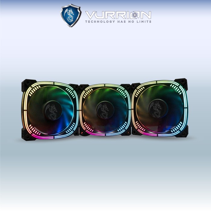 FAN CASING VURRION THERMAFROST BLACK 3PACK ARGB