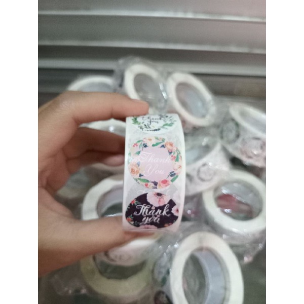 

STICKER THANKYOU isi 500 pcs murah
