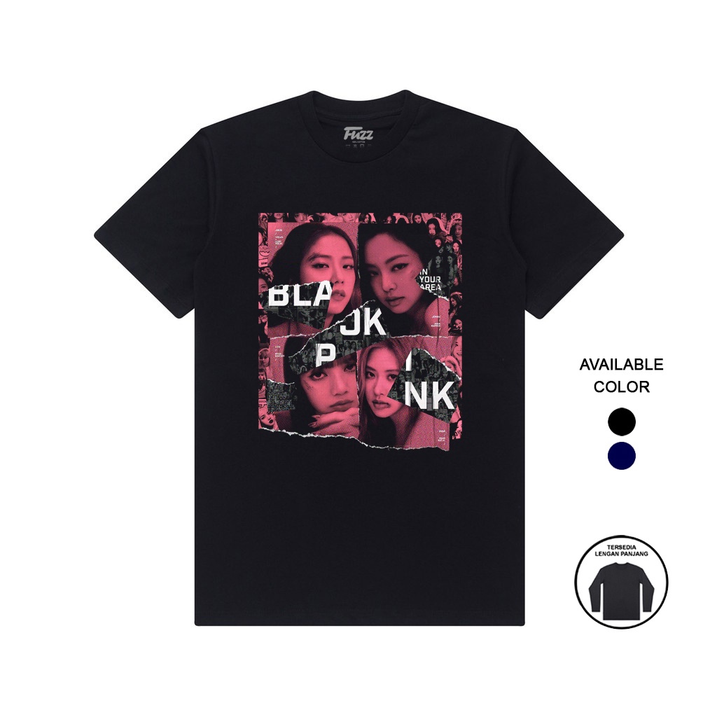 KAOS BLACKPINK T SHIRT BAJU DISTRO MUSIK KPOP KOREA BLACK PINK PRIA WANITA ORIGINAL BANDUNG