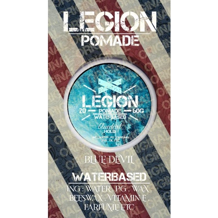 GROSIR POMADE WATERBASED LEGION 60GRAM PAKET MIX 6PCS