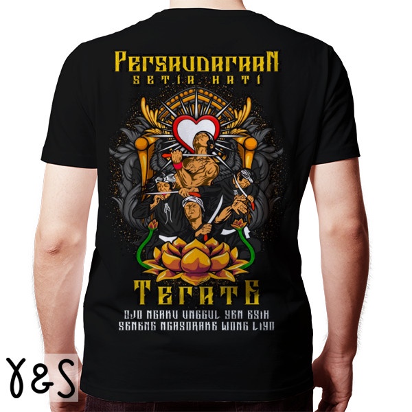 KAOS T-SHIRT DISTRO PRIA original premium PSHT ojo ngaku unggul yen esih seneng ngasorake wong liyo