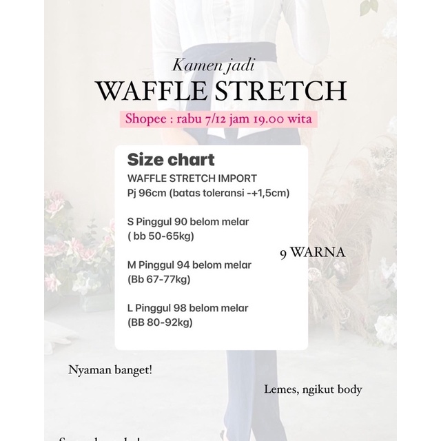 KAMEN JADI STRETCH WAFFLE