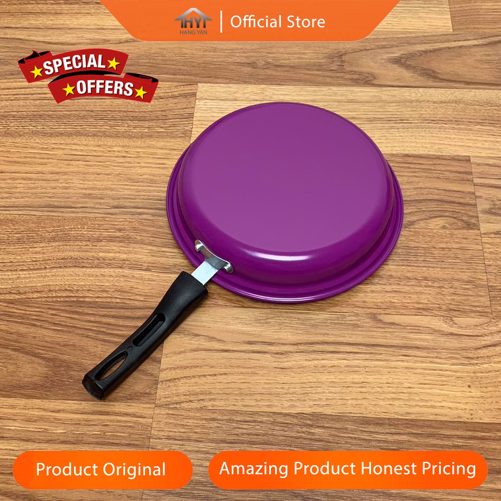 Panci 4 Set Serbaguna Teflon Marble Cookware Set Tutup Kaca Anti Lengket