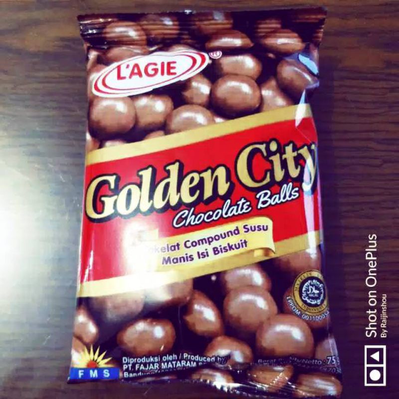 

Golden City Chocolate Ball 75 gram