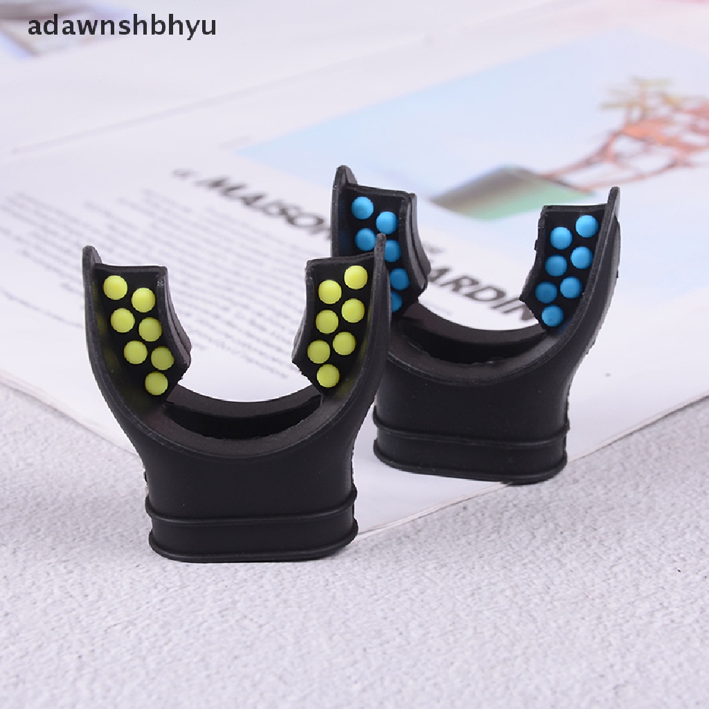 Adawnshbhyu Scuba diving silicone Dengan tab Warna Pengganti regulator snorkel Pas mouth piece ID