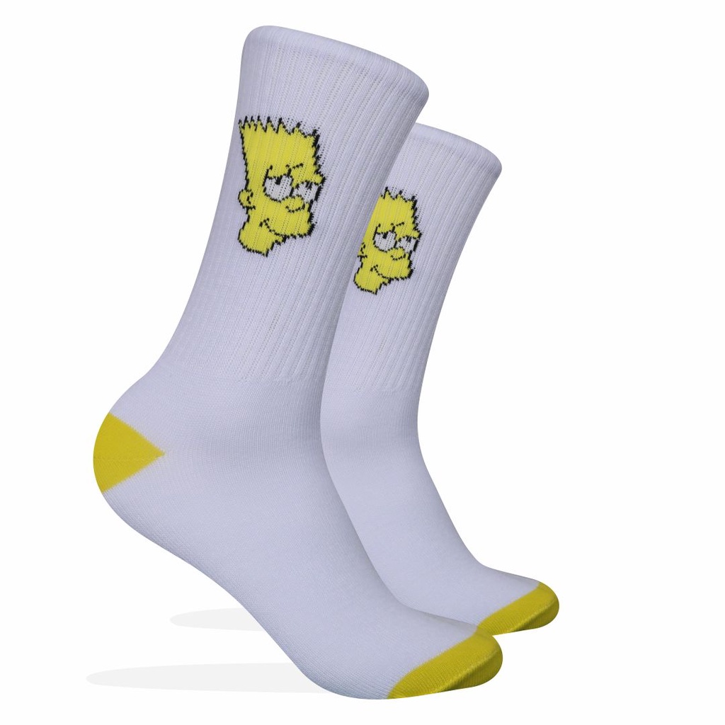 Kaos Kaki Motif Bart Simpson Tumit Kuning ( K37 )