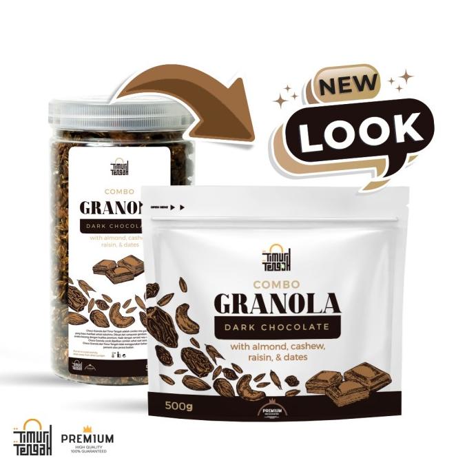 

NEW TIMUR TENGAH GRANOLA 500 GR COKELAT / VANILLA SEREAL MAKANAN SEHAT ORIGINAL