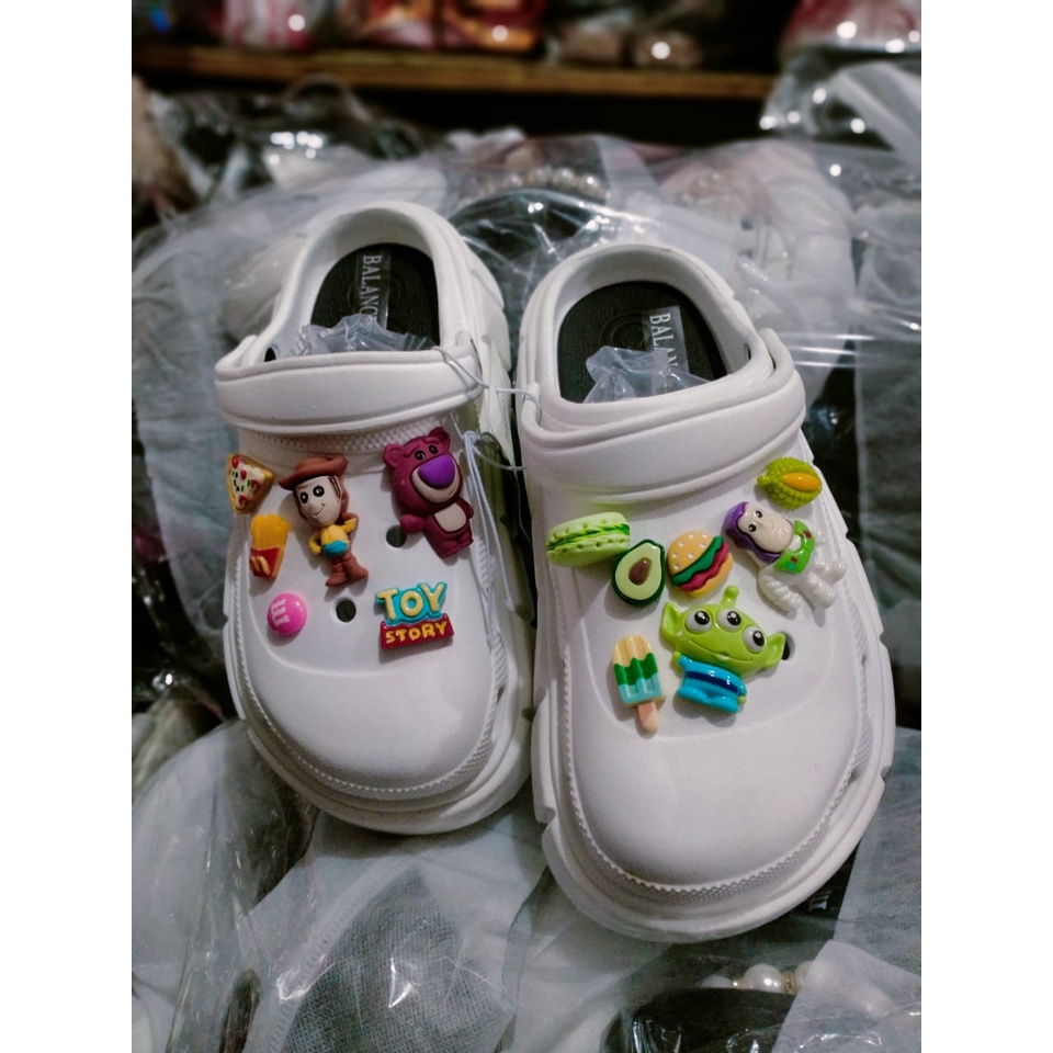 Sandal baim fuji wanita dewasa terkini motif jibbit  toy story import 9008-K8L-K6L-K5L (35-40)sandal baim wanita terbaru