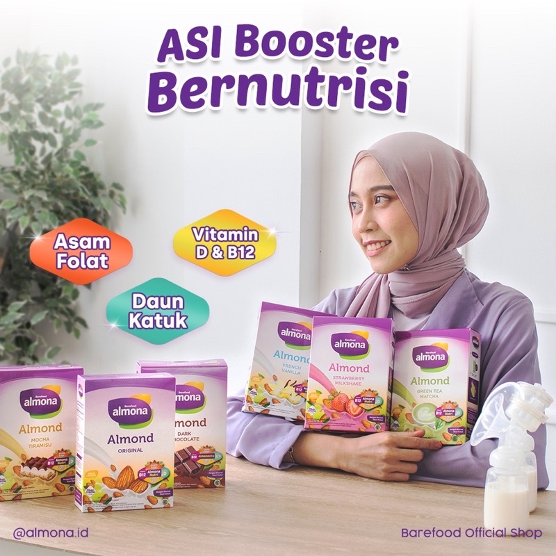 (BARU 175g Langsung dari Pabrik) Barefood Almona - Almond Milk