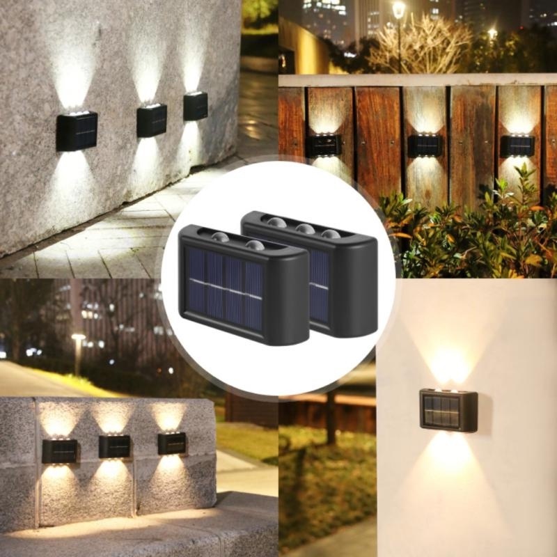 Lampu Tidur LED Tenaga Surya Instalasi Dinding ABS Waterproof Sunlight Lamp Naik Turun Glowing Hemat Energi Banyak Gaya Halaman Taman Hias Otomatis on And Off