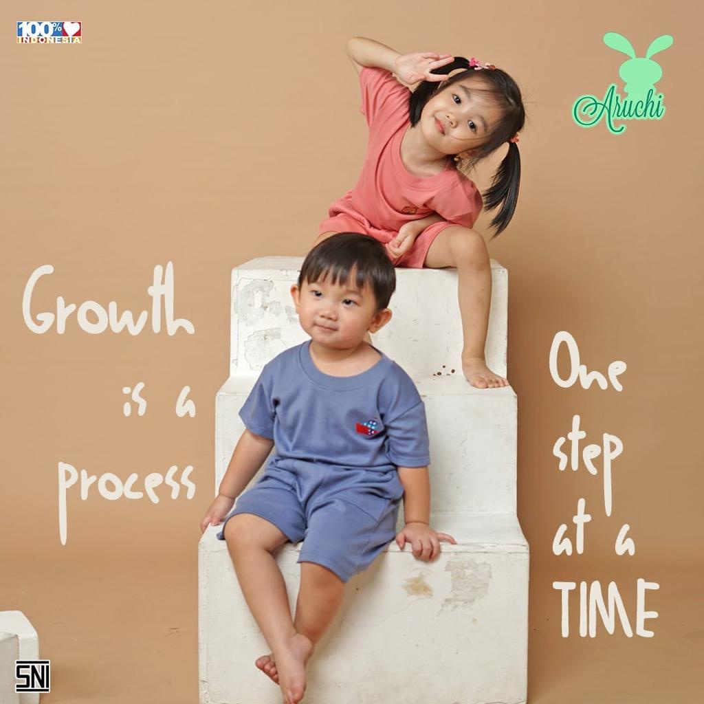 PREMIUM Setelan Pendek Cilla 1-3 Tahun Aruchi Setelan Pendek High Quality CBKS