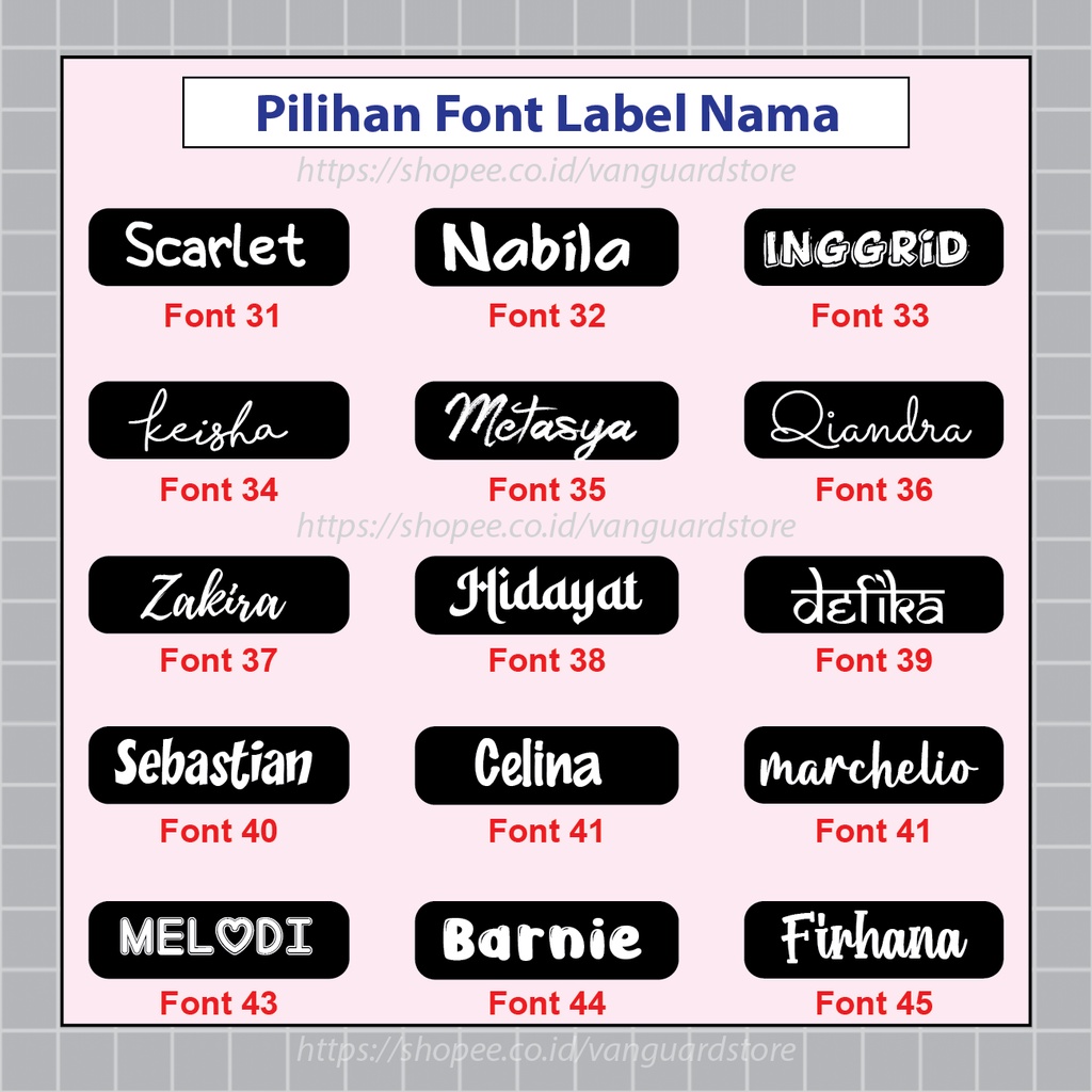 CUSTOM LABEL NAMA KAOS ANAK SERAGAM SEKOLAH STIKER SABLON SETRIKA NAMETAG LAUNDRY PESANTREN