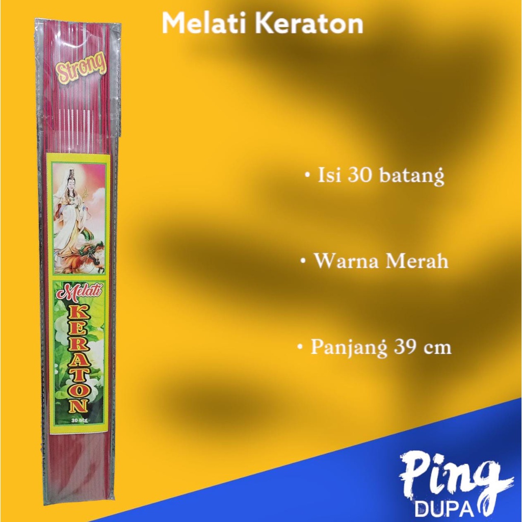 Dupa Melati Keraton Dewi Kwan Im Strong Aroma Isi 30 Batang Hio