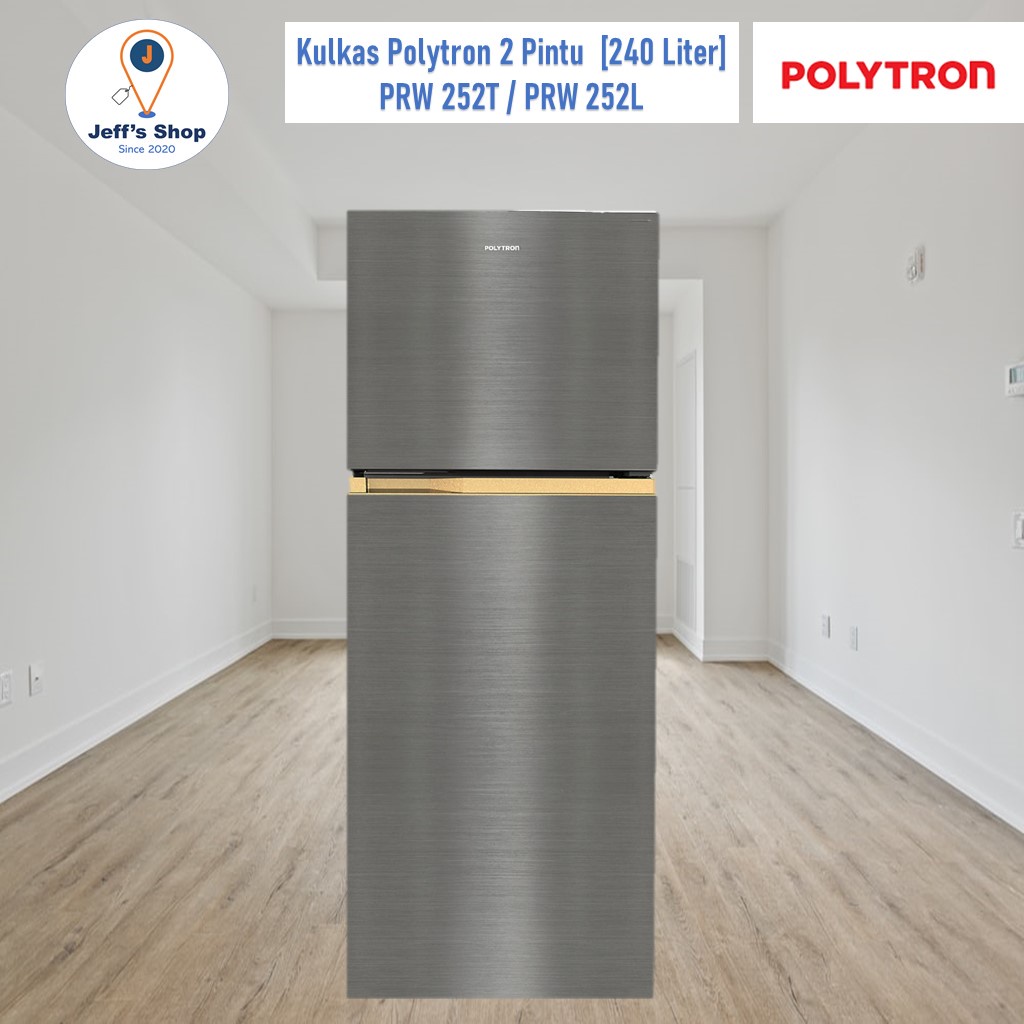 Kulkas Polytron 2 Pintu Metallic [240 liter] PRW 252T
