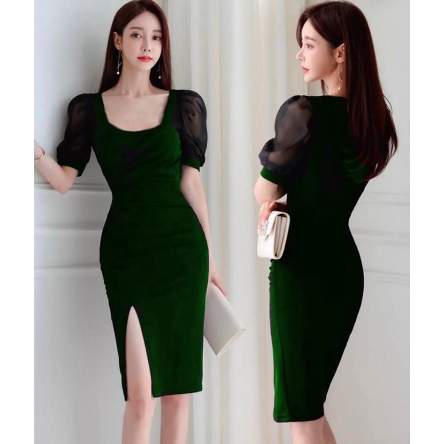 Basic id fashion Dres rajut bodycon / Dres korean style / Dres rajut sexy