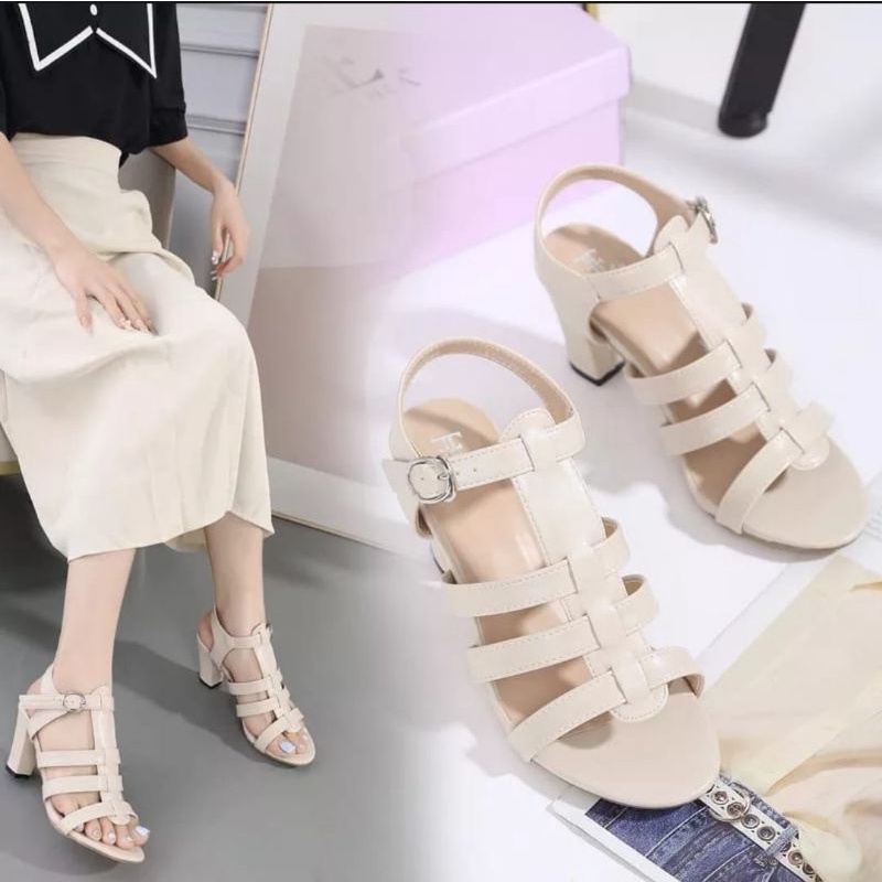 ABBUSHOES Yf 28 sendal hak tahu keronjo mahira 7cm