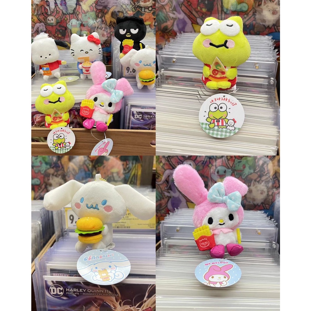 GANTUNGAN BONEKA ORI SANRIO CINNAMOROLL MELODY KEROPPI FASTFOOD IMPORT