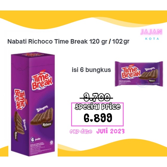 Jual Nabati Time Break Richoco Gram Gram Isi Bungkus Shopee Indonesia