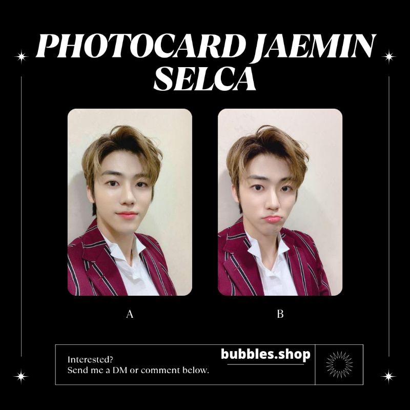 PHOTOCARD UNOFFICIAL JAEMIN NCT SELCA