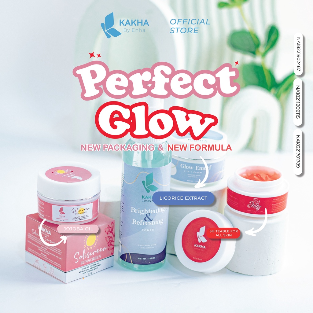 KAKHA BY ENHA PERFECT GLOW ( FRIENDLY ALL SKIN ) (BISA COD)
