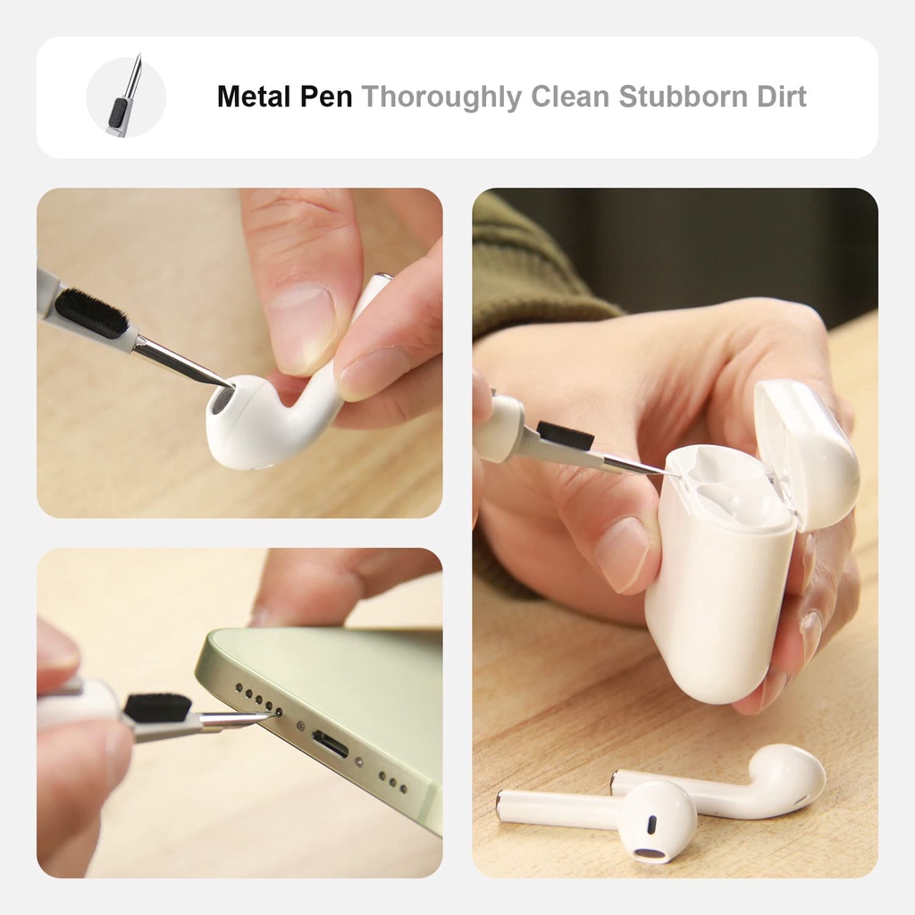 Cleaner Pembersih Airpods Bluetooth Headset Inpods TWS for Smartphone Earpods CleaningTool Kits 3 Set Pembersih Inpods Headset