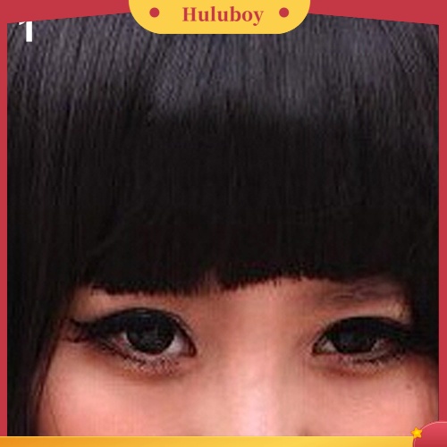 Wig Rambut Panjang Medium Keriting Dengan Poni Untuk Wanita