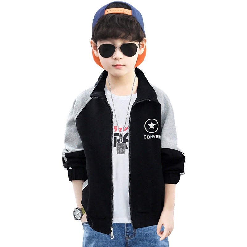 UNIVERSE OUTER BLACK JAKET SWEATER ANAK COWOK REMAJA FASHION KOREA IMPORT CASUAL