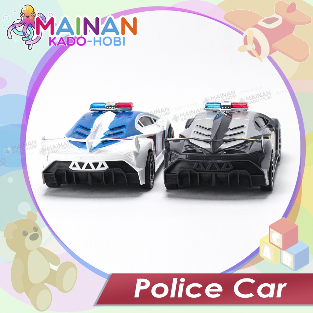 MAINAN ANAK MINIATUR MOBIL POLISI PATROLI POLICE CAR