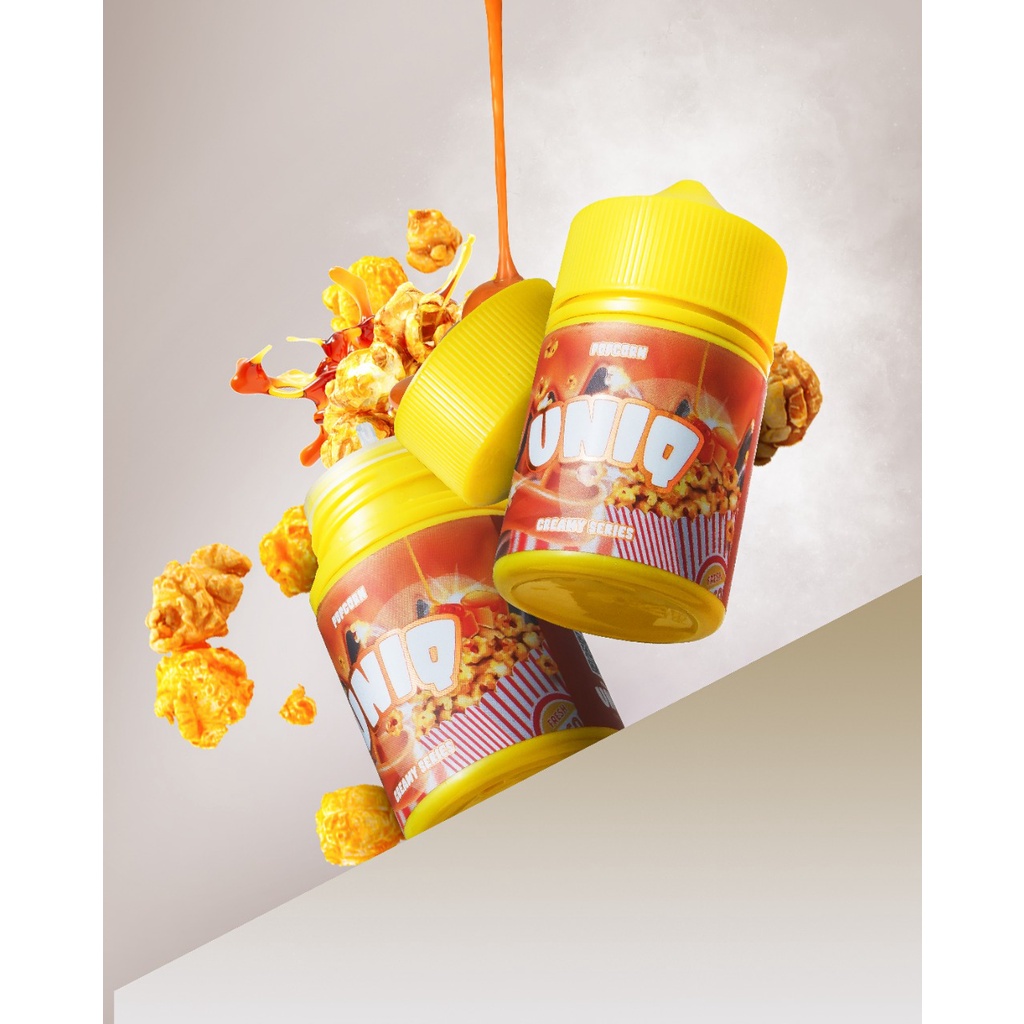 AUTHEN LIQUID UNIQ CREAMY SERIES  BY JUARA RASA INDONESIA - POPCORN