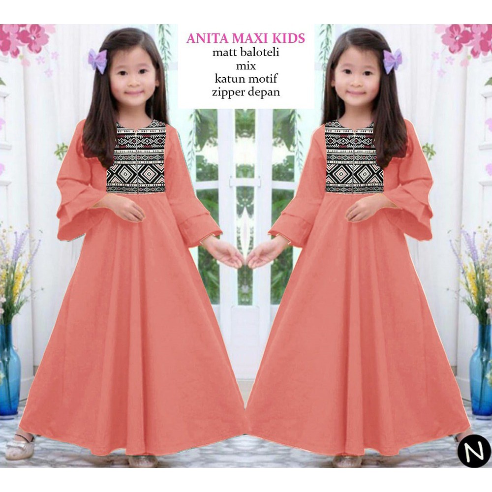 PIK - Maxi Anita Kids (7-10 Tahun) / Pakaian Muslim Anak / Maxi Anak