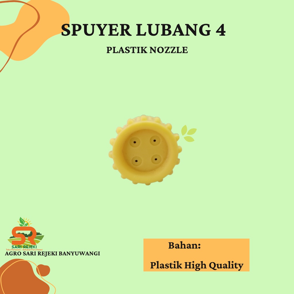 NOZZLE SPRAYER ELEKTRONIK LUBANG 4 PLASTIK
