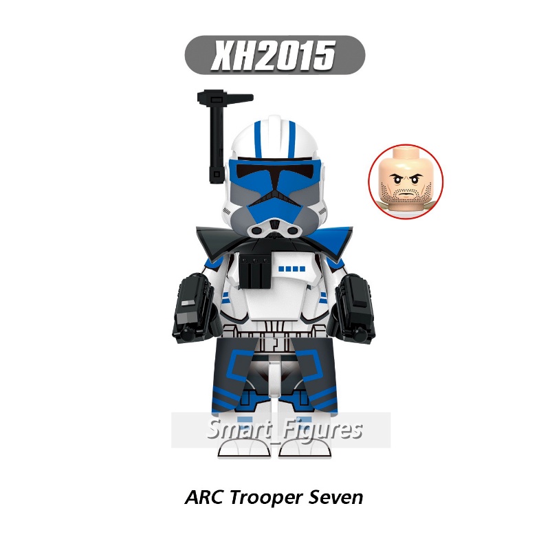 Star Wars Minifigures Commander Ganch ARC Trooper Seven Dredd Alpha 212th Jet Trooper Mainan Hadiah Angka Mini X0350