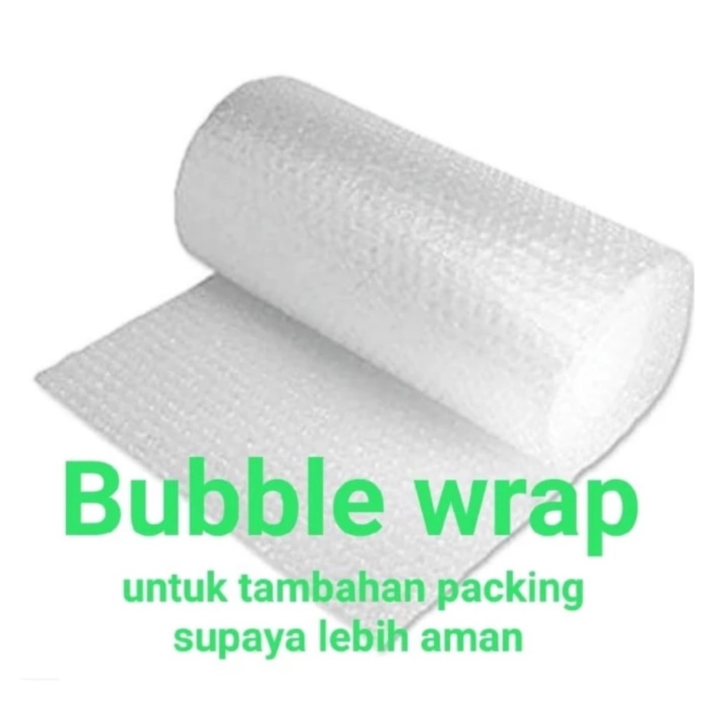 

BUBBLE WRAP TAMBAHAN PACKING UNTUK TRANSAKSI DI BAWAH RP.100.000