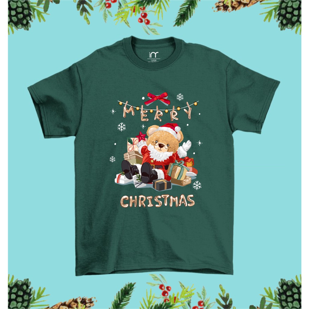 Kaos Merry Christmas/Kaos Merry Christmas Bear/kaos/kaos couple