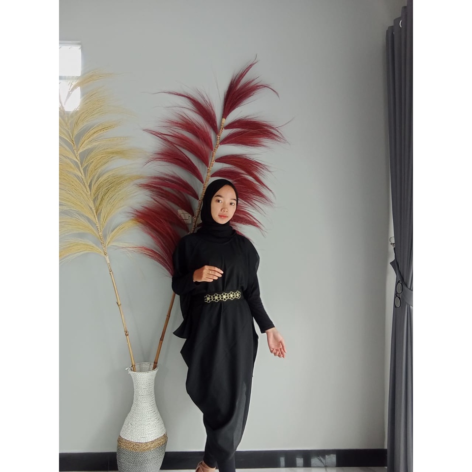 COD // OUTER KAFTAN SHABRINA TERBARU // OUTER KAFTAN MASAKINI // OUTER KAFTAN VIRAL-hitam