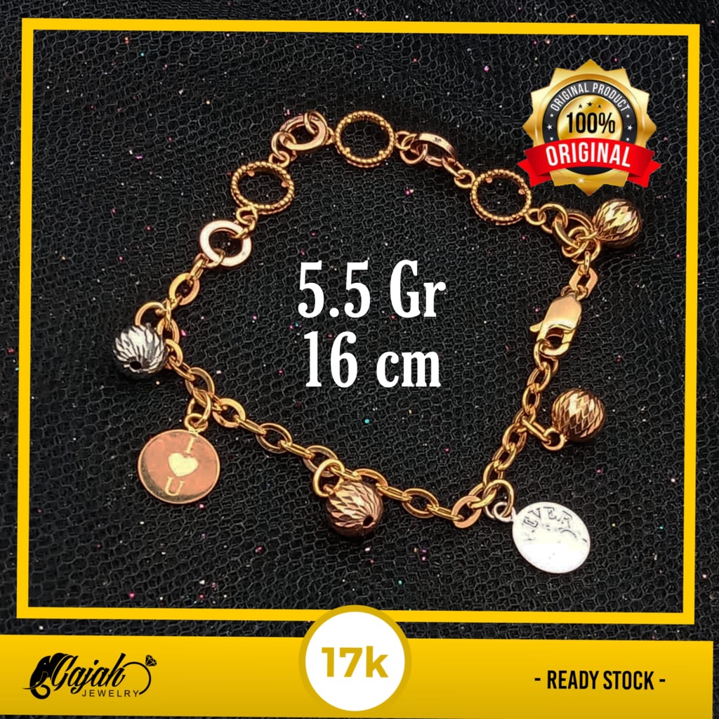 Gelang Emas 17K - 5.5 gr Kadar 750 - 70