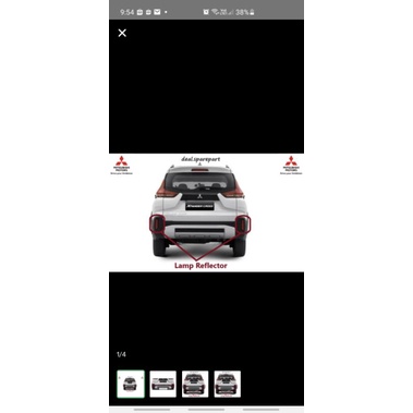 Reflektor Bemper Belakang Mitsubishi Xpander Cross 2019 2021 original
