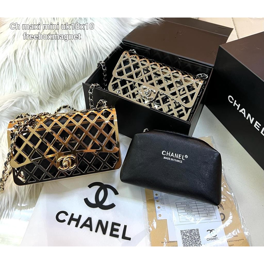 Sling bag Ch maxi cage golden mini semprem