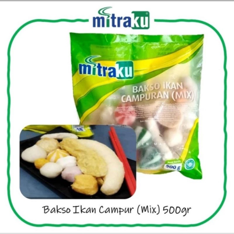 Mitraku Bakso Ikan Campuran (Mix) 500Gr