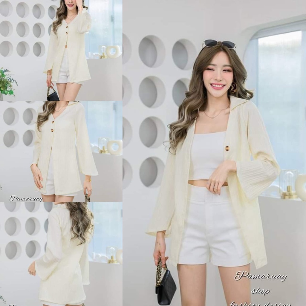 CARDIGAN PAMARUAY MOTIF SUIT FASHION WANITA IMPORT BANGKOK CODE P 09