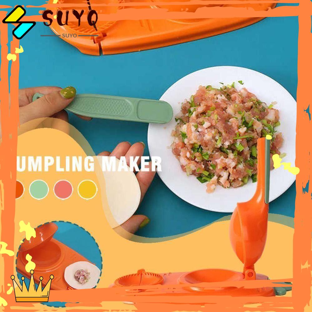 Suyo Dumpling Maker Alat Penekan Adonan 2in1 Alat Pembuat Pangsit Dapur Dumpling Skin Maker