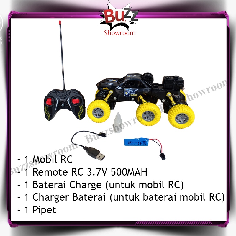 RC Mobil Mainan Climbing Car 6 Roda Spray Remote Kontrol Jeep Off Road