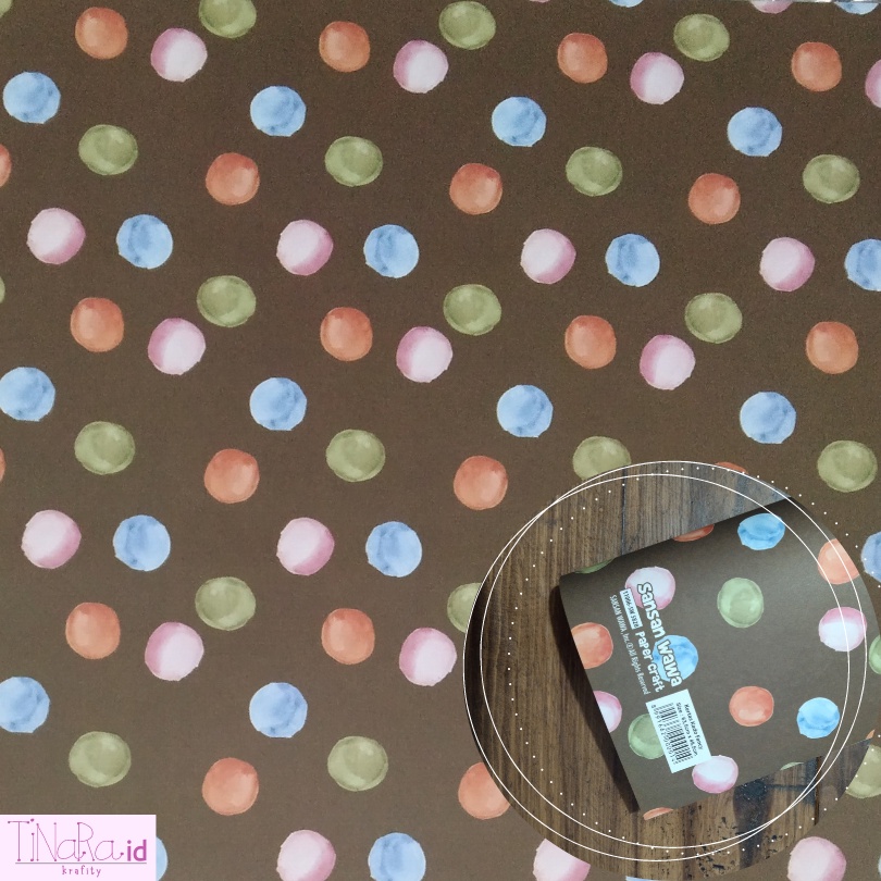 

Kertas Kado Sansan Wawa Motif Polkadot Coklat / Bungkus / Kado / Wrapping Paper