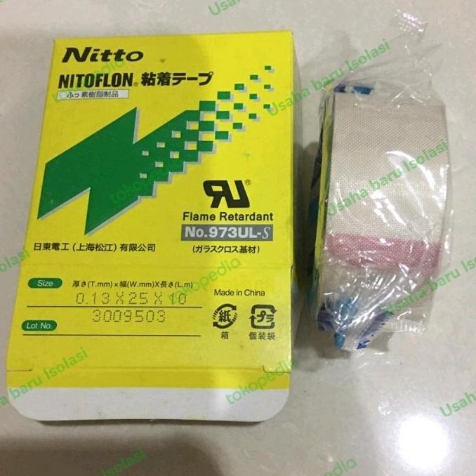 

nitoflon 973ul -s Nitto isolasi tahan panas 25mmx10meter